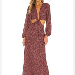 Resa Noelle Cut out Maxi Dress in Gemma Medium NWT
